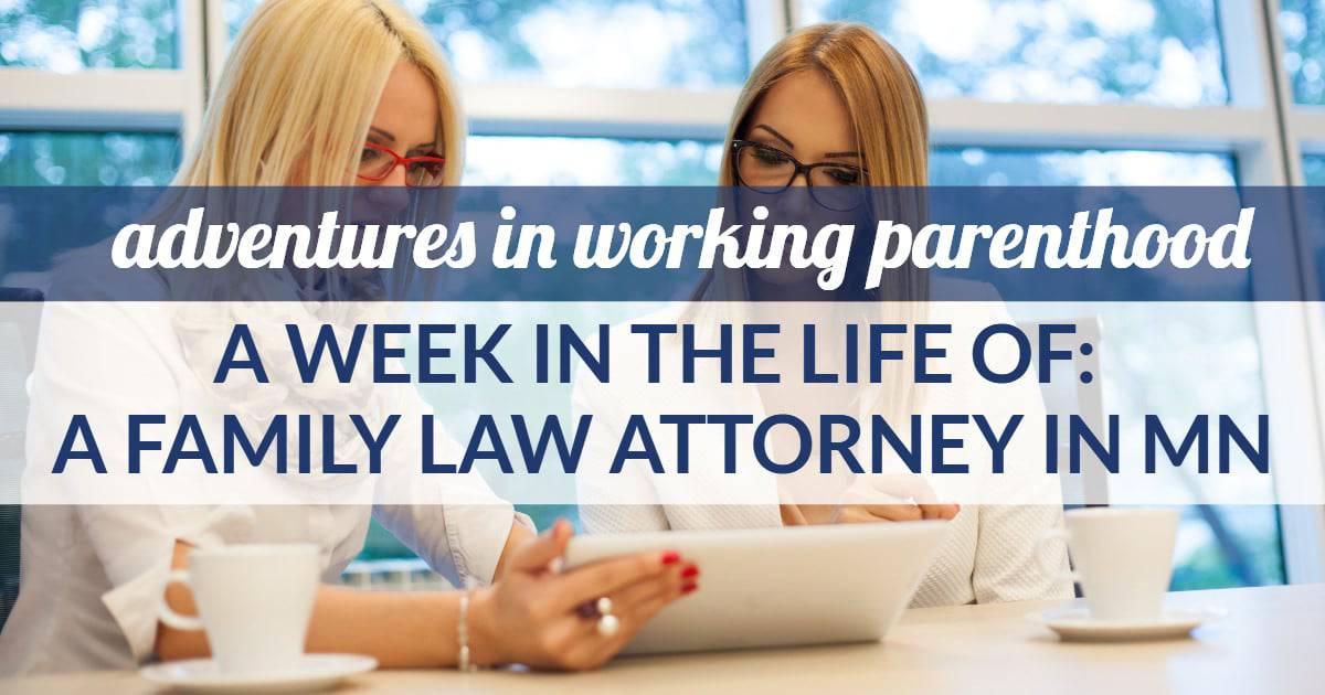 family law attorney work-life balance in MN - image of a woman working with her divorce attorney
