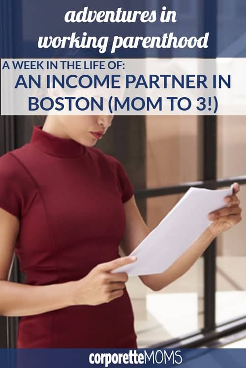 An income partner and mom to 3 shares her work-life juggle and her tips, including why she and her husband choose to live in a far suburb, how she often works from home as a law firm partner, and more of her Boston lifestyle. 