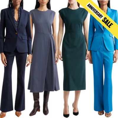 collage of work outfits in the 2025 Nordstrom Anniversary Sale