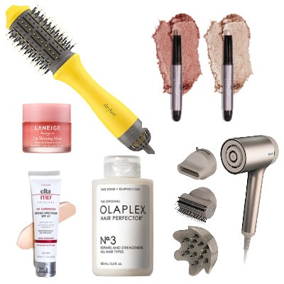 collage of beauty items in the 2023 Amazon Prime Day sales