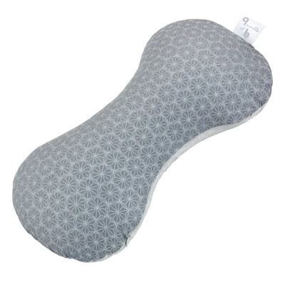 A gray print maternity pillow