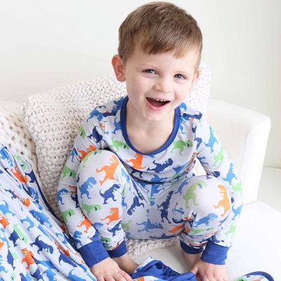 Family Friday: Tiny T-Rex Two-Piece Pajama Set - CorporetteMoms