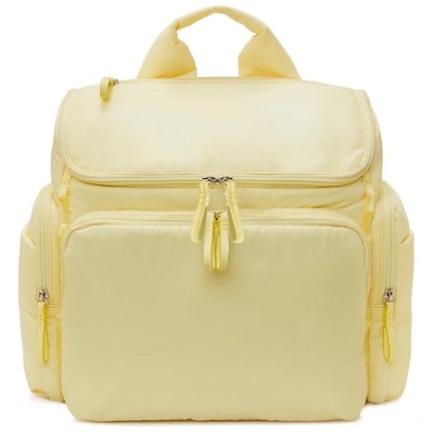 A cream-and-yellow Baby Bag