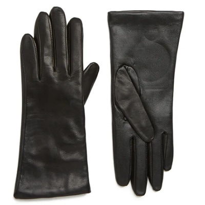  A pair of black gloves