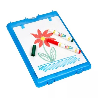A coloring pad with a drawing of a flower on it 