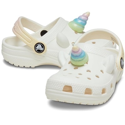 Crocs Classic I AM Rainbow Unicorn Clog (Toddler)
