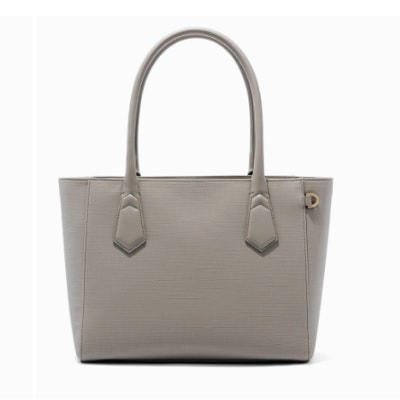 gray tote bag