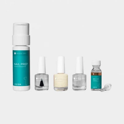 Five nail products in a row