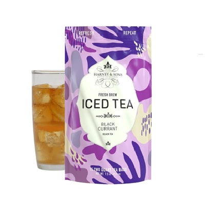 Harney & Sons Black Currant Fresh Brew Iced Tea 15ct, Brews up to 30 quarts of Iced Tea