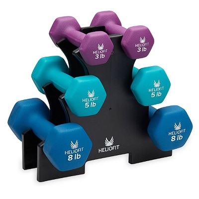 6pcs dumbbell with weight rack