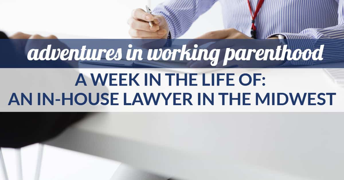 in-house counsel work life balance - image of a woman reviewing a contract