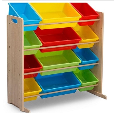 Multicolor 12-bin kids' storage