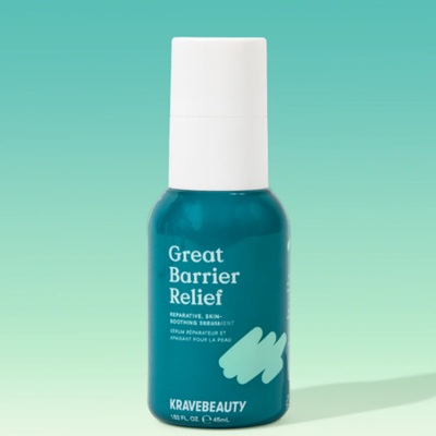 A green white bottle of Great Barrier Relief