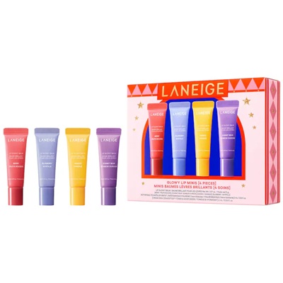 A set of Laneige glowy lip minis