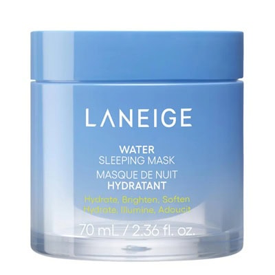 A blue tub of Laneige Water Sleeping Mask