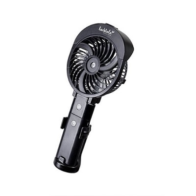 A black fan for a stroller 