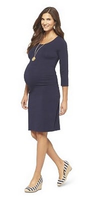 Liz Lange for Target Maternity Long Sleeve Tee Shirt Dress | CorporetteMoms
