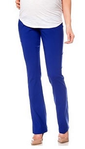 Motherhood Maternity Slim-Leg Twill Pants | CorporetteMoms