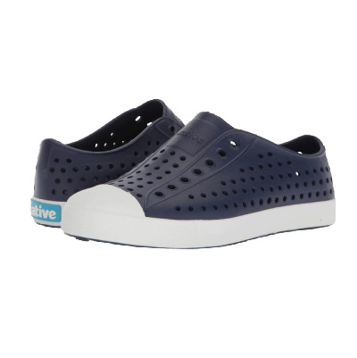 Native Shoes Jefferson Slip-On Sneakers in navy and white