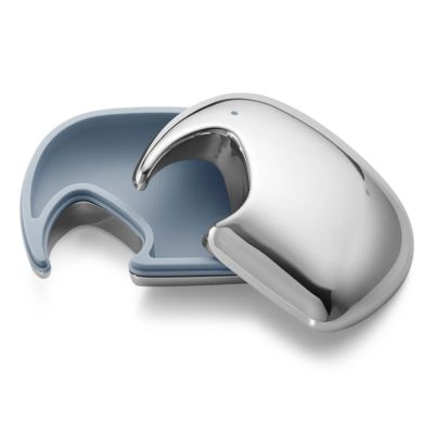 An elephant-shaped steel keepsake box