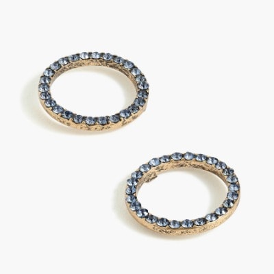 Pavé Circle Earrings