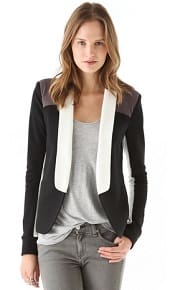 A woman wearing a Pencey Standard Warrior Blazer