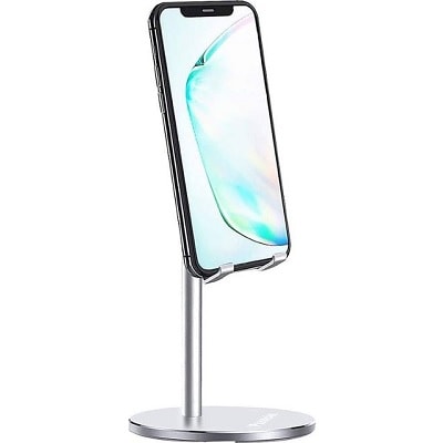 An aluminum stand for a cell phone or tablet 