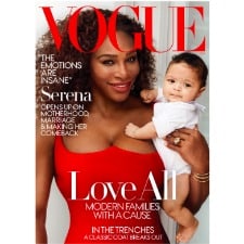 Serena Williams and her child on Vogue cover