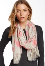 Tahari Delicate Poppies Scarf | CorporetteMoms