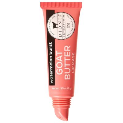 A pink tube of Dionis Watermelon Burst lip mask