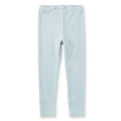 A light blue pair of kids' leggings