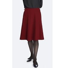 A woman wearing a Wool-Blended Jersey Volume Skirt
