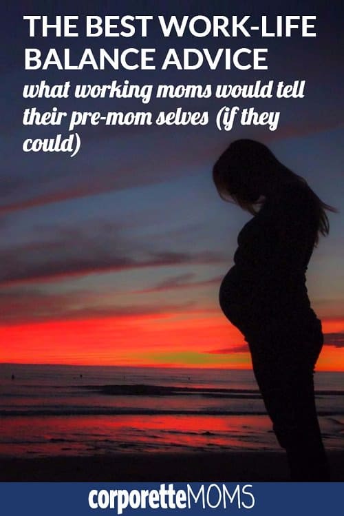 A picture of a pregnant woman at sunset.