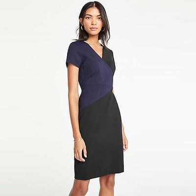 Washable Workwear Wednesday: All-Day Ponte Dress In Colorblock ...