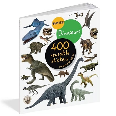 A Workman Eyelike dinosaur sticker book