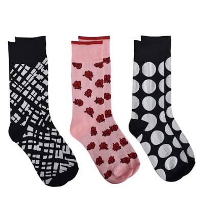 Kate Spade assorted 3-pack modern floral crew socks