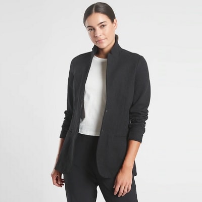 Washable Workwear Wednesday: Venice Heathered Blazer - CorporetteMoms