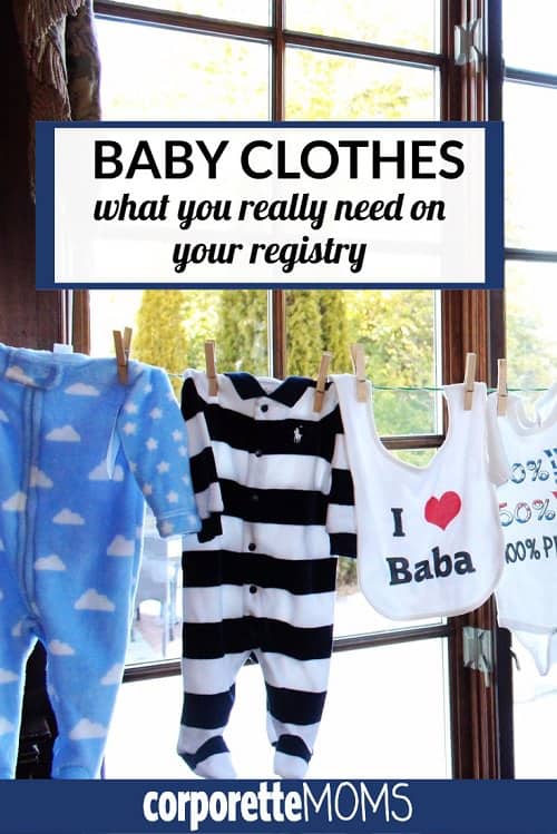 Baby clothes hot sale to register for