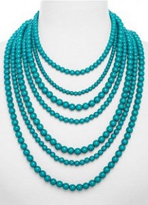 bold statement necklace turquoise