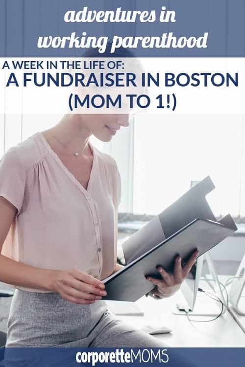 A working mom in Boston with one daughter and another on the way shares her work-life balance as a fundraiser in health care, including thoughts on daycare, having a dog, and how she and her engineer husband manage everything!