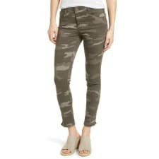 A woman wearing a Wit & Wisdom Pants & Jumpsuits Wit& Wisdom Ab-Solution Camo Ankle Skimmer Pants