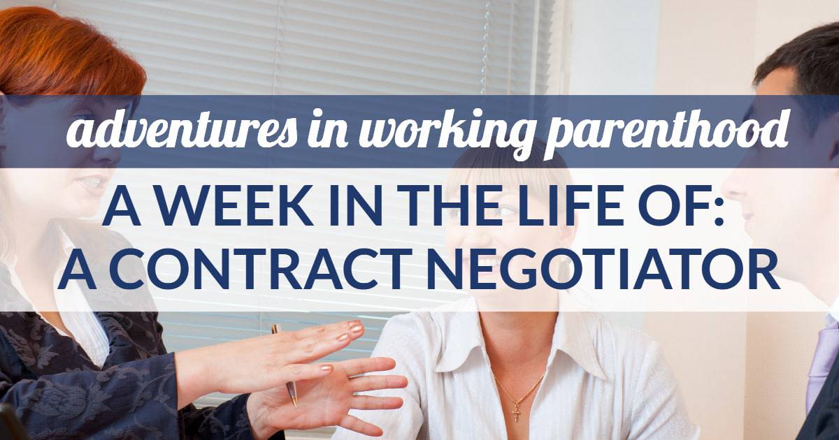 contract negotiator work-life balance - image of a working mom negotiating contracts for a midwestern city