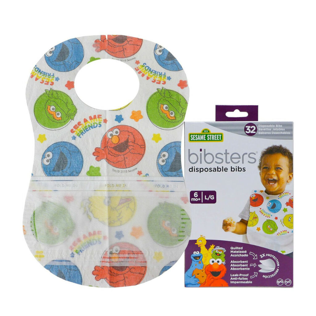 disposable bib to keep in your diaper bag