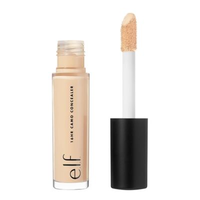 A tube of e.l.f. concealer, opened