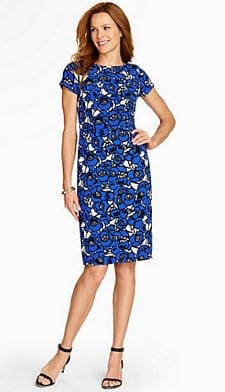 Floral Dress for Work: Talbots Poppy-Lace Print Sheath 