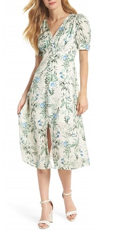 Gal Meets Glam Lauren Botanical Garden Print Midi Dress (Nordstrom Exclusive)
Casual dress