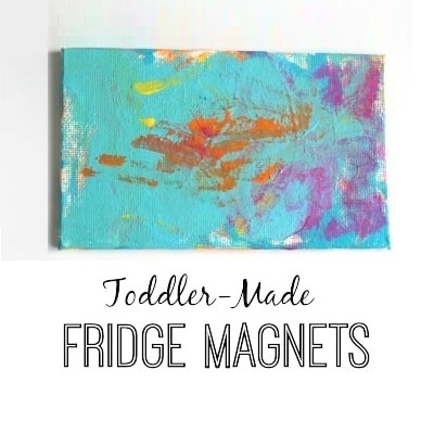 Toddler fridge magnet