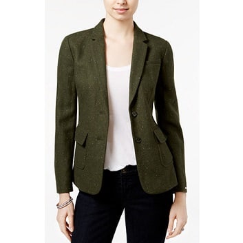 Everyone Thursday: Two-Button Herringbone Blazer - CorporetteMoms