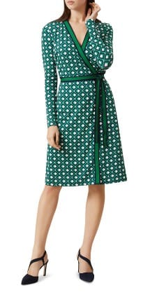 Jasmine Printed Wrap Dress