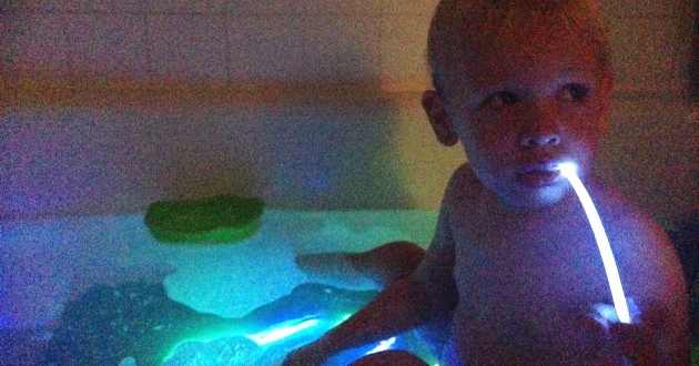 Bubble bath and Glow Stick